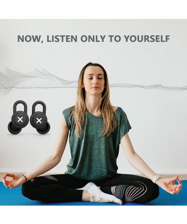 SYEBDS 36db Noise Cancelling Ear Plugs for Sleep, Snoring, Concerts - Reusable High Fidelity Hearing Protection - 12pcs, Black - Buy Online on GoSupps.com