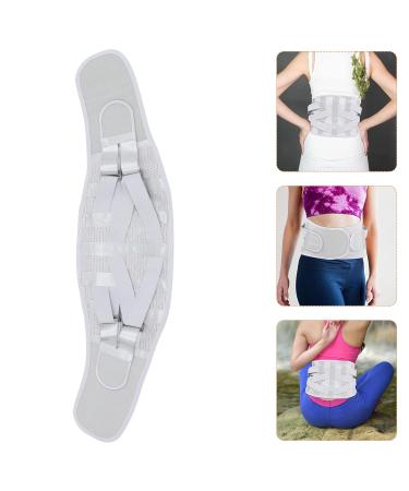 FOMIYES Sports Men's Lumbar Brace - Adjustable Waist Support for Gym & Daily Use | Silver 105x23x1CM - Buy Online on GoSupps.com