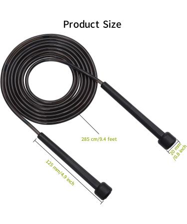 JUSDO 8 Pack Adjustable PVC Jump Rope for Cardio Fitness - Versatile Exercise Tool for Kids and Adults - 9 Feet - Buy Online on GoSupps.com