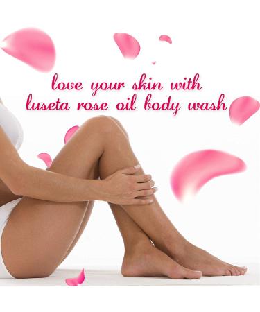 Luseta Rose Oil Body Wash - Paraben & Gluten Free - 33.8 Fl. Oz | Nourishing for All Skin Types | International Shipping Available - Buy Online on GoSupps.com