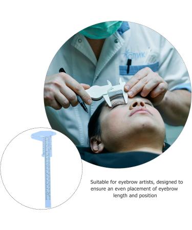 2 pi ces R gle de Mesure Sourcils Vernier Pratique pour Maquillage Sym trique Bleu Outil Professionnel pour D butants et Experts - Buy Online on GoSupps.com