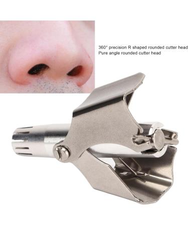 Premium Stainless Steel Nasal Hair Trimmer - Manual Battery-Free Washable with 360 Rotating Cutter for Efficient Ear & Nose Hair Removal - Buy Online on GoSupps.com