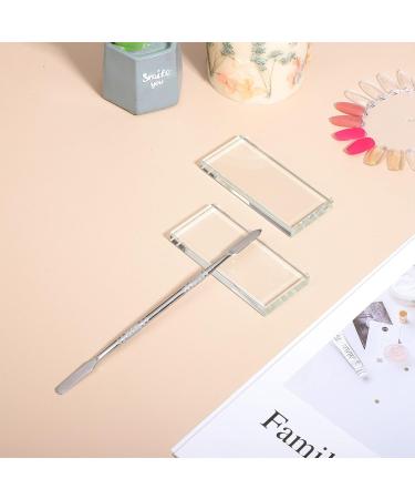 FRCOLOR 3 Pcs Palette Nail Art Display Rack - Glass Board Mixing Tray & Tool Set for Nail Painting & Care - Buy Online on GoSupps.com
