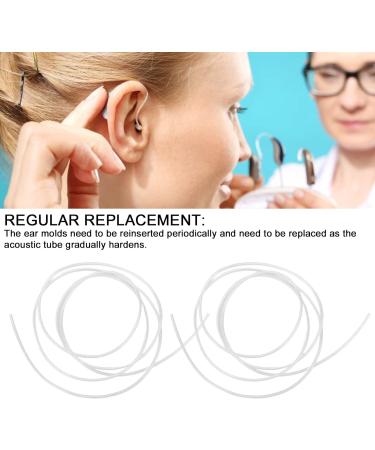 Hearing Aid Earmold Tubing - PVC Professional Hearing Tube 2PCS Easy Installation Accessory for Hearing Aid Amplifiers - International Shipping Available - Buy Online on GoSupps.com