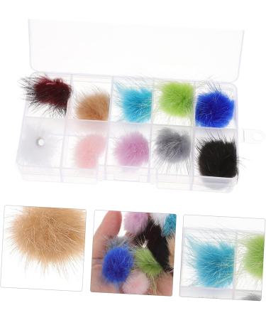 FRCOLOR 4 Boxes Nail Set Magnets Puff Nail Charms Nail Tech Must-Haves Nail Fluffy Balls Nail Pom Manicure Accessories Fluffy Nail Pendant Velvet Decorations Removable 3D - Buy Online on GoSupps.com
