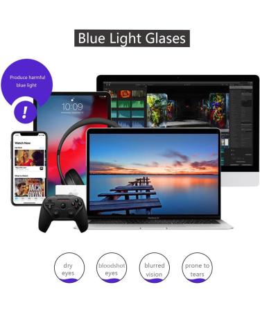 Oversized Blue Light Blocker Glasses for Women & Men | Fashion Square Eyewear | Non-Prescription Computer Eyeglasses - Black & Clear D2 - Buy Online on GoSupps.com