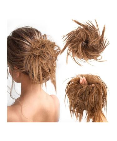 Hair Scrunchies Hair Bun Synthetic Bun Ponytail Hair Extensions Headband Messy Bun with Elastic Rubber Band Ponytail Wig Hair Bun for Women Women Hair Bun (Color : 10#)