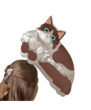 Cat Clips for Hair Cat Hair Clip Small Funny Hair Clips Cute Little Cat Hair Clips Fashionable Kitten Hair Clips for Girls Teenage Women Decorative Hair Clip Muppets