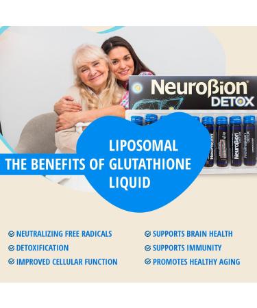 Neurobion Detox Liposomal Glutathione Liquid - 10 Vials | Boost Immunity & Antioxidants | International Shipping Available - Buy Online on GoSupps.com