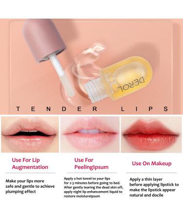 Base Moisturizer Plump Lip Gloss - Natural Lip Care Serum for Fuller Softer Lips | Day & Night Amplifier - Buy Online on GoSupps.com