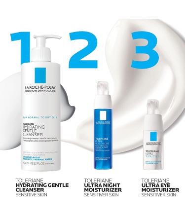 La Roche-Posay Toleriane Ultra Night Cream for Face - Intense Soothing Moisturizer with Vitamin E - Allergy Tested for Sensitive Skin - Buy Online on GoSupps.com
