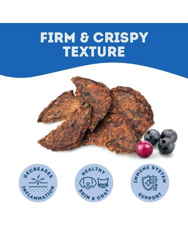 The Granville Island Pet Treatery|Dehydrated Protein Salmon Cranberry & Blueberry Treat for Dogs & Cats Slowly Dehydrated Raw Single Ingredient Maintain Nurtients Vitamins Healthy Oils 80g Salmon with Blueberry & Cranberry 80 g (Pack of 1) - Buy Online on GoSupps.com