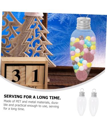 Alipis 20pcs Small Light Bulb Candy Bottle Boxes for Presents Plastic Candy Bottles Sealed Bottle - Buy Online on GoSupps.com