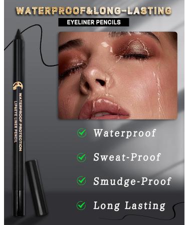 Bronze Eyeliner Pencil Gel Sharpenable Multi-Use Colored Waterline Eyeliner Waterproof Smudge-Proof Long Wear Smooth Cream Shimmer Eye Liner Pen Makeup with Sharpener Rich Color Dineador De Ojos-11 11 Bronze - Buy Online on GoSupps.com
