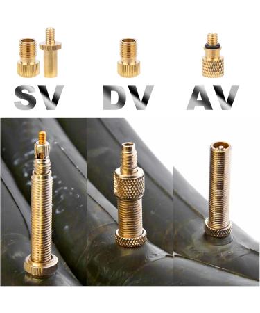 Ukofew 30-Piece Bicycle Valve Adapter Set - Universal DV SV AV Accessories for All Bike Valves - Buy Online on GoSupps.com