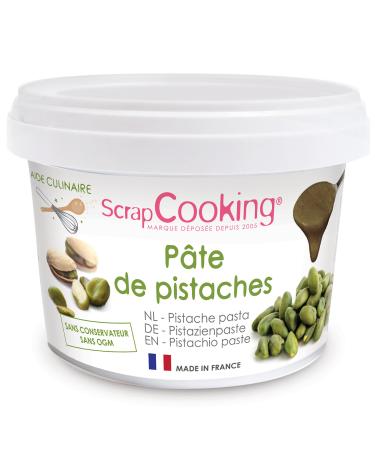 ScrapCooking ScrapCooking - Pistachio Praline Paste 200g - Ingredient for Pastries Desserts Macarons Entremets Cakes Ice Cream Small