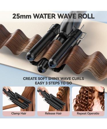 MAX-T 5 in 1 Curling Iron Set - Dual Voltage Wand Interchangeable Barrels Travel Bag | Perfect for All Hair Types - Buy Online on GoSupps.com