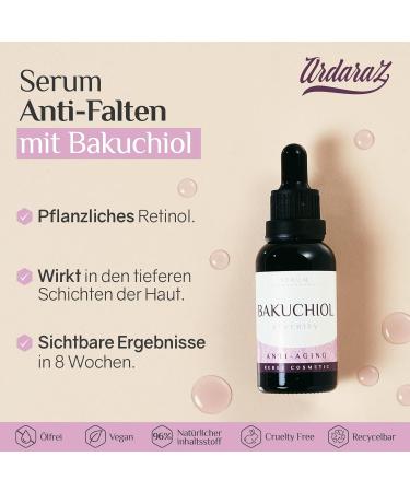 Ardaraz Bakuchiol Serum - Anti-Aging Face Serum for Women | Hyaluronic Acid | Sensitive Skin | 30ml - Buy Online on GoSupps.com