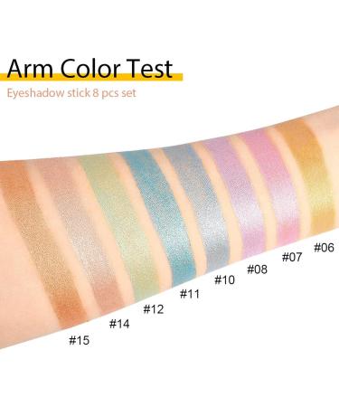 Eye Shadow Sticks Glitter Eyeshadow Pencil | Blendable Eye Pencil Cream Waterproof Eyeshadow Shimmer Stick Pencil for Women 02 - Buy Online on GoSupps.com