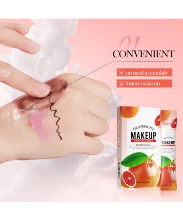 Lot de 10 d maquillants au pamplemousse emball s individuellement lotion nettoyante en profondeur hydratante et nourrissante sans obstruer les pores dissolvant doux sans r sidus pour les yeux les - Buy Online on GoSupps.com