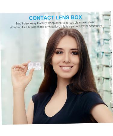 Buy Gleavi Mirror Eye Care Set - 3 Sets 8 Pieces Transparent Glasses & Lentil Containers for Organized Storage - International Shipping Available - Buy Online on GoSupps.com
