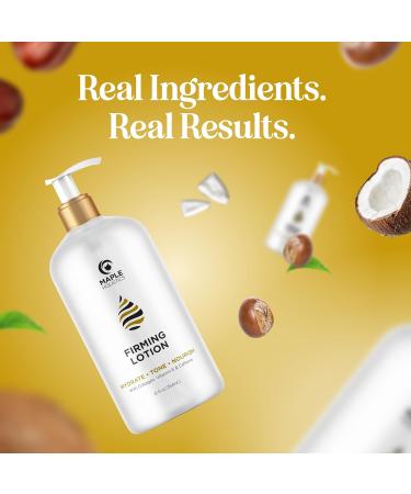 Skin Firming Body Lotion for Women | Caffeine & Collagen with Hyaluronic Acid | Tightening & Hydrating Lotion for Dry Skin Cellulite Belly Bum Chest & Thighs - Buy Online on GoSupps.com