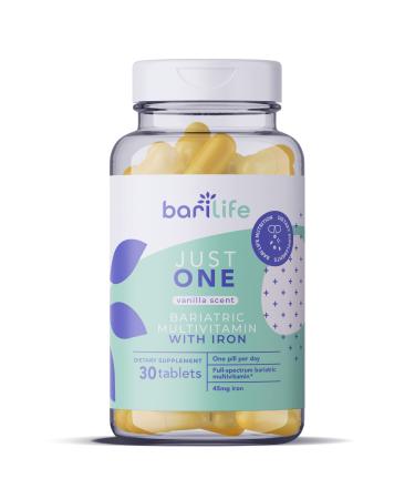 Just One - Once Daily Bariatric Multivitamin with Iron (30) 30 Count (Pack of 1)