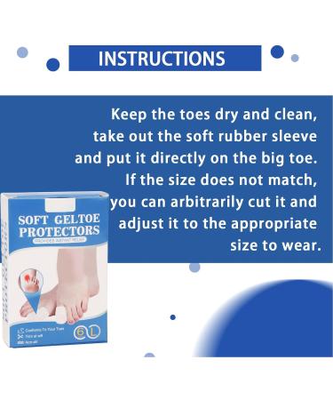6pcs Soft Gel Toe Protectors with 5pcs Care Patch - Toe Caps & Sleeve for Calluses, Blisters, and Irritations - Buy Online on GoSupps.com