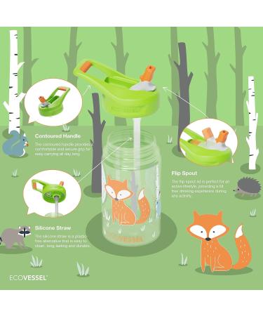 EcoVessel SPLASH Tritan Kids Water Bottle 12 oz - Science Cat - Buy Online on GoSupps.com