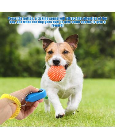 Dog Training Clickers Finger Loop 2 PCS Reinforces Positive Behaviour Train Clicker Aid Tool Professional Effective Trainer Tools Comfortable Grip Suitable for Dogs Puppies Cats Pets Black and Blue - Buy Online on GoSupps.com
