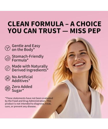 MISS PEP Myo-Inositol & D-Chiro Inositol Supplement for Women - Hormonal Balance Menstrual Support & Ovarian Health - Ideal 40:1 Ratio - 120 Capsules - Buy Online on GoSupps.com