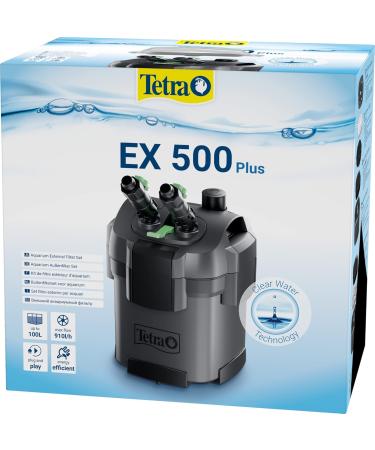 Tetra Aquarium External Filter EX 500 Plus - Powerful Filter for Aquariums Up to 100L | Crystal Clear Water for Fish - Buy Online on GoSupps.com