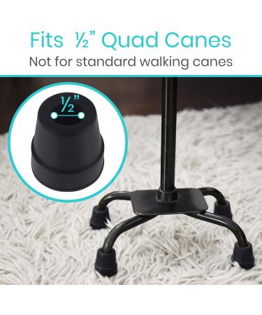 Quad Cane Replacement Tips 4 - Durable Walking Aid Accessories - Buy Online on GoSupps.com