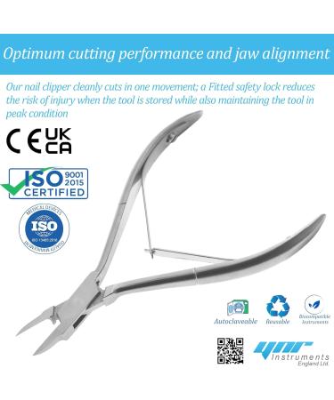 YNR Toenail Clippers - Podiatry Tool German Forged - Pointed Side Nail Nippers to Cut Thick Toe Nails - Hospital Grade 13cm - Buy Online on GoSupps.com