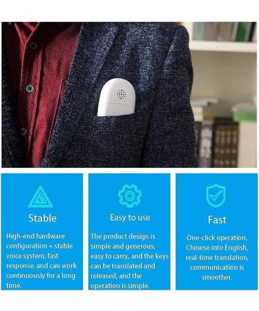 Language Translator Device Real Time Translator Device Instant Language Translator Device Support 28 Languages Real-time for Learning Shopping Travel (White) Elegant - Buy Online on GoSupps.com
