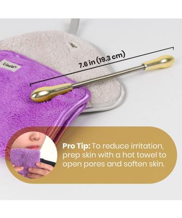 Lindo Twist-N-Roll Tweezer - Spring Facial Hair Removal Tool | Natural Threading, Stainless Steel | Remove Unwanted Hair on Upper Lip, Chin, Cheek, and Neck - Gold - Buy Online on GoSupps.com