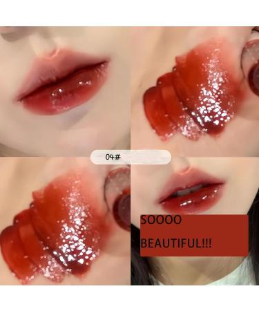 5pcs Mirror Water Lip Gloss Set - Cute Bear Jelly Lipstick Moisturizing Long Lasting Korean Style Liquid Lipstick Multicolor Hydrating Lip Stain Gift Set - Buy Online on GoSupps.com