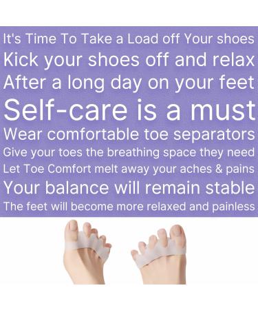 Corrective Toe Separators - Soft Silicone for Overlapping Toes - 2 Degree Spreading - Shop Now! - Buy Online on GoSupps.com