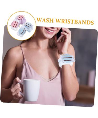 minkissy Car Diffuser 16 Pcs Face Wash Wristband Wrist Cuffs Bee Suit Comfortable Wristbands Shower Wristbands Elastic Hair Bands Towel Wristbands for Washing Face Flannel Armband Portable - Buy Online on GoSupps.com