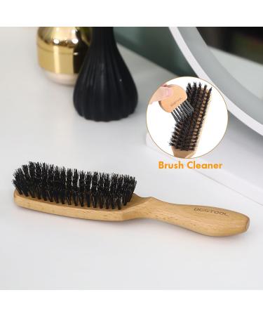 Bestool Wild Boar Hairbrush - Natural Bristle Brush for Women Men & Children | Thin & Fine Hair & Beard | Black Walnut Handle - Buy Online on GoSupps.com