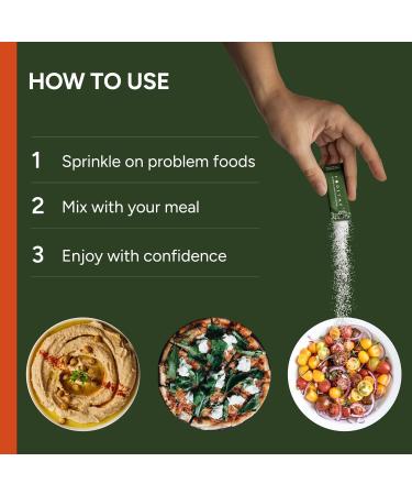 FODZYME 60 Dose Home Kit | Effective Digestive Relief from Bloating Gas & Constipation | Enzymes for Onion Garlic Dairy & More - Shop Now - Buy Online on GoSupps.com