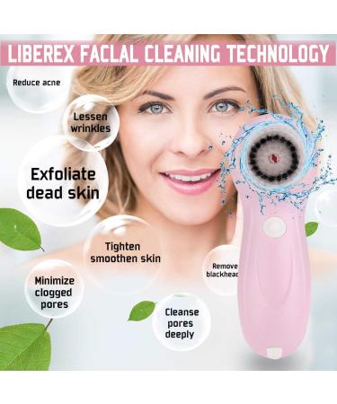 3 in 1 Waterproof Electric Facial Cleansing Brush - Rechargeable Face Spin Brush Set for Deep Cleansing & Exfoliating - Advanced Face Spa System - Buy Online on GoSupps.com
