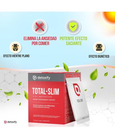  Detoxify Detoxify TotalSlim Powerful fat burner for weight loss satiating in sachets Garcinia Cambogia Chromium tail of - Buy Online on GoSupps.com