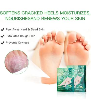 Masques exfoliants pour les pieds | liminateur de callosit s | Hydratant apaisant pour talons fissur s | limine les peaux mortes | Masques de pieds de 320 g | Portable | Hydratant | Pour homme et - Buy Online on GoSupps.com