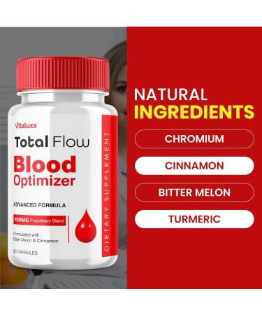 Total Flow Blood Balance TotalFlow Blood Support Capsules Supplement Advanced Formula All Natural Optimizer Maximum Strength Daily Health Wellness TotalFlo Premium Blend Pills (60 Capsules) - Buy Online on GoSupps.com