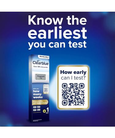 Clearblue Pregnancy Test - Digital with Weeks Indicator | Tells You How Many Weeks | 1 Digital Test | Pack of 1 - Buy Online on GoSupps.com