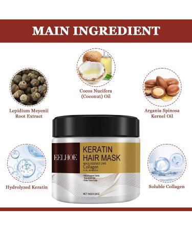 BSOON KARSELL Collagen Hair Mask - Nourishing Hair Cream for Deep Repair & Restoration of Dry Damaged Hair - Buy Online on GoSupps.com