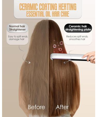 Buy NOVUS 1 Inch Ceramic Hair Straightener - 2-in-1 Flat Iron for Curls Fast Heat Travel-Friendly Dual Voltage 110-240V - Perfect Hot Tools for All Hair Types - Buy Online on GoSupps.com