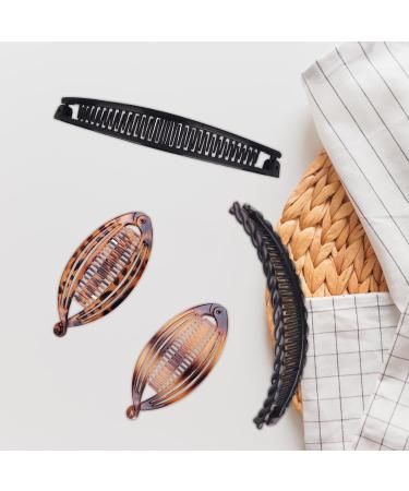 10 Pieces Banana Hair Clip Fishtail Hair Clip Pony Tail Hair Clips Women Banana Hair Clips for Thick Hair Fishtail Hair Clip for Thick Curly Hair Accessories Set for Women Girls 3 Styles - Buy Online on GoSupps.com