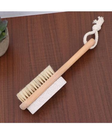 COHEALI 1pc Foot File Stone Bristles Foot File Pumice Stone for Feet Foot Pumice Brush Pedicure Brudh Foot Brush for Feet Wood Tools Nail Tools Pedicure Tools Natural Scrub Brush - Buy Online on GoSupps.com